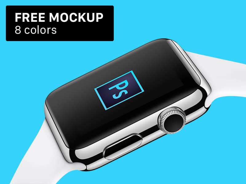 Free Apple Watch Mockup PSD