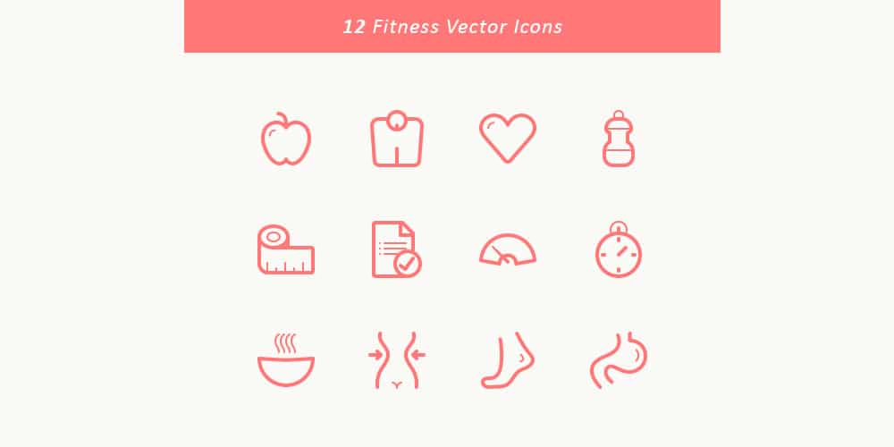 Free Fitness Vector Icons