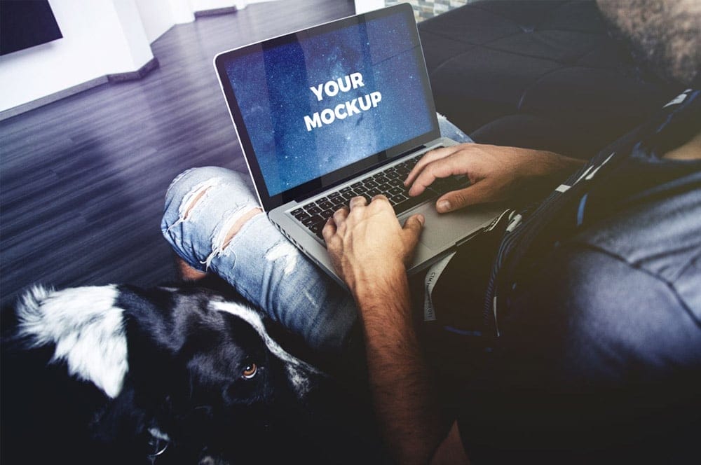Free Macbook Pro Mockup PSD