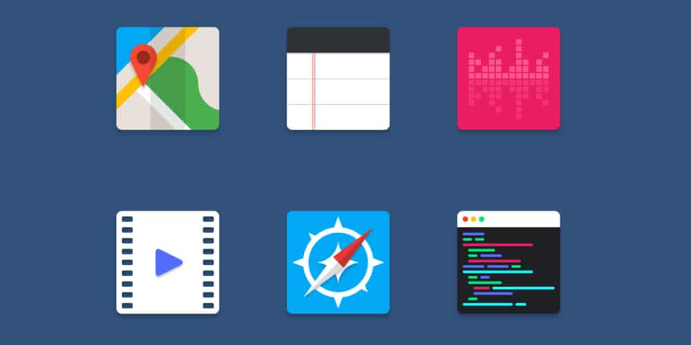 Free Material Icons PSD
