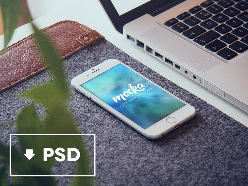 Free Mocka iPhone 6 PSD