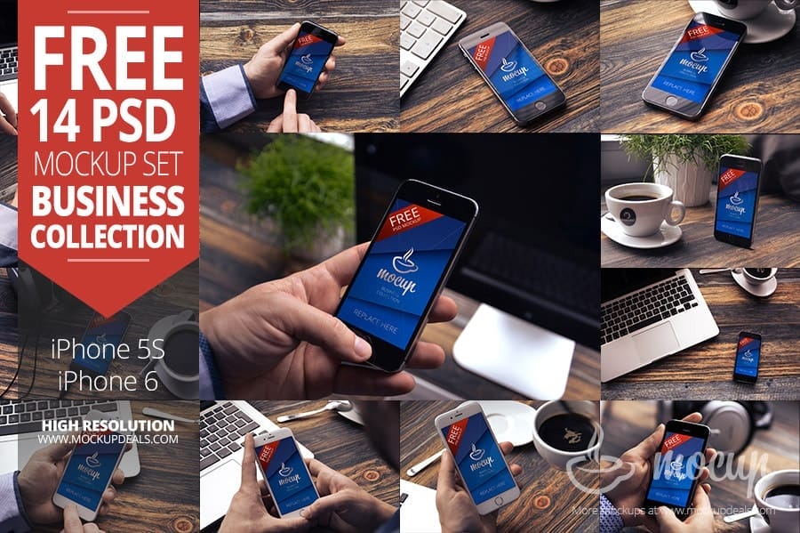 Free iPhones Mockup PSD