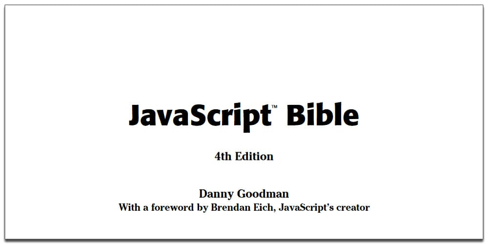 Best Free JavaScript Books 51 JavaScript Bible