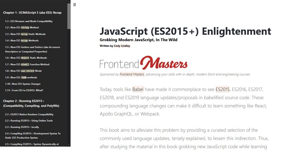 Best Free JavaScript Books 37 JavaScript Enlightenment