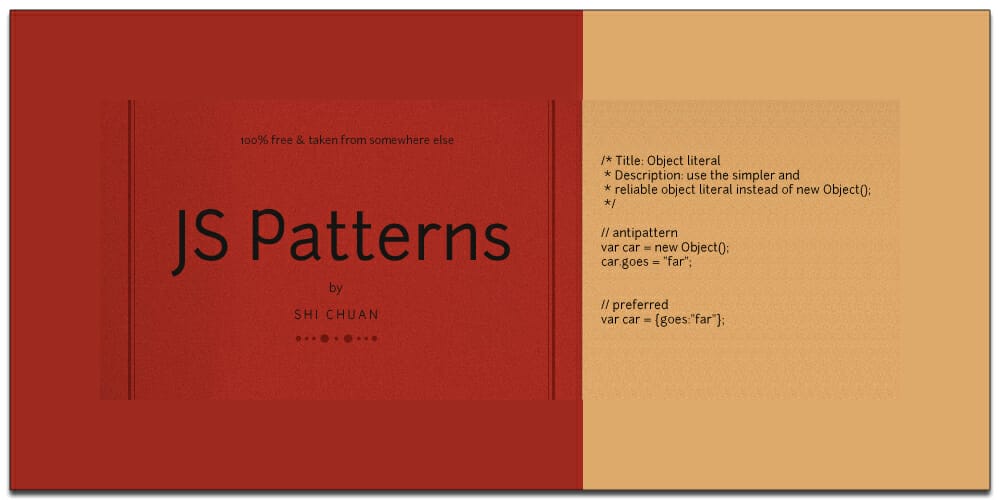 Best Free JavaScript Books 50 JavaScript Patterns Collection