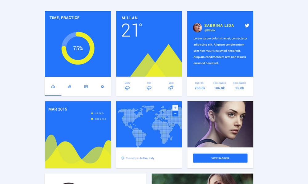 Material Design UI Kit PSD