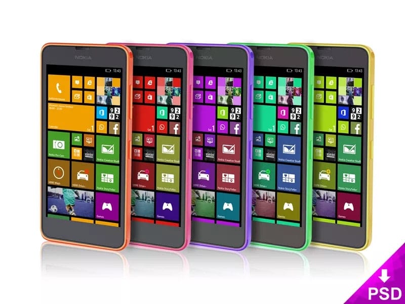 Nokia Lumia Mockup PSD