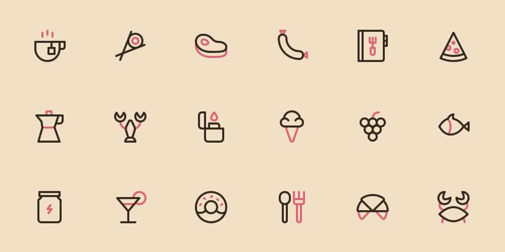 Nucleo Free Food Icons