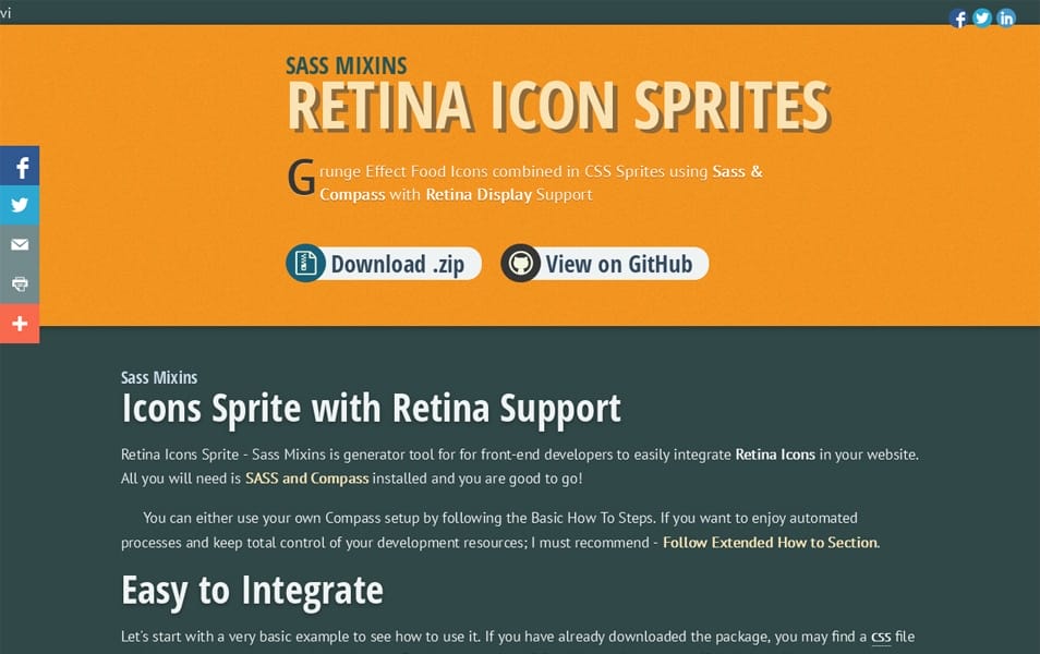Retina Icon Sprites