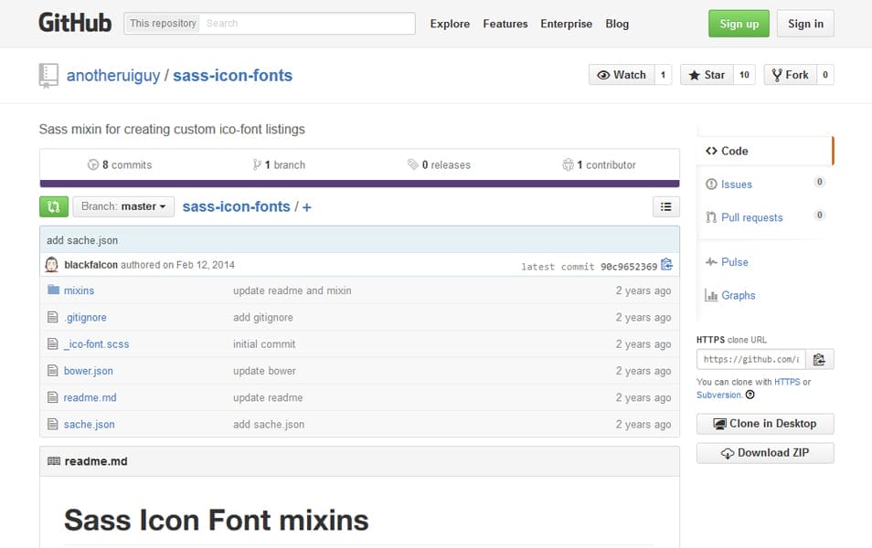 Sass Icon Font mixins