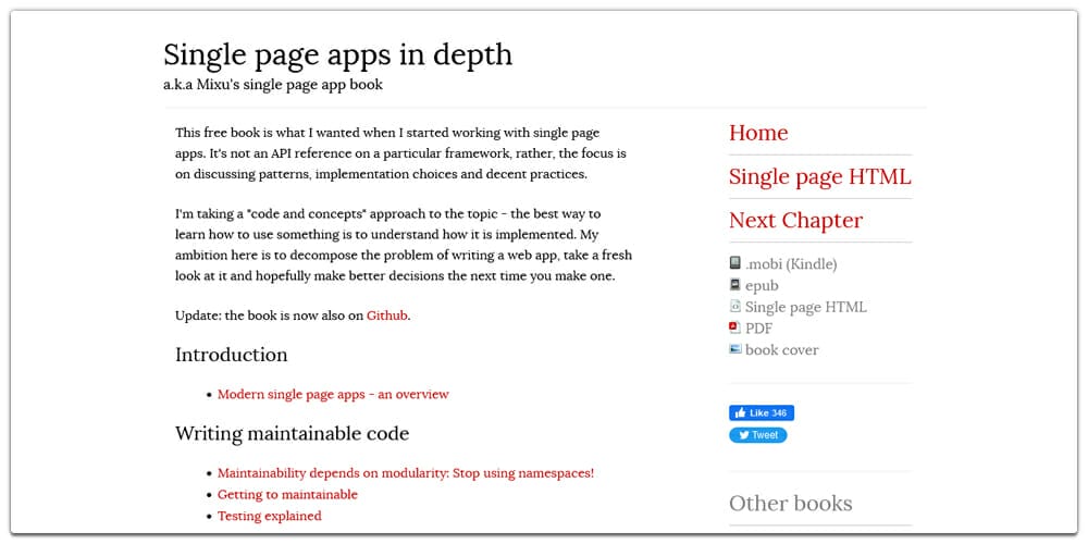 Single page apps in depth