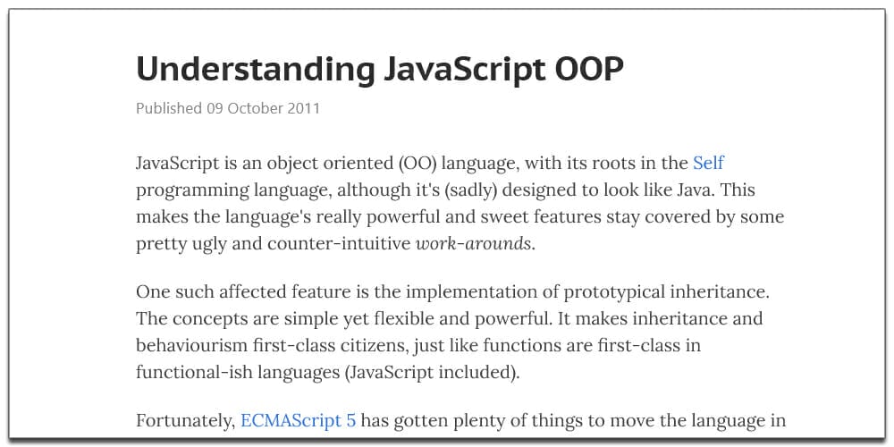 Best Free JavaScript Books 49 Understanding JavaScript OOP