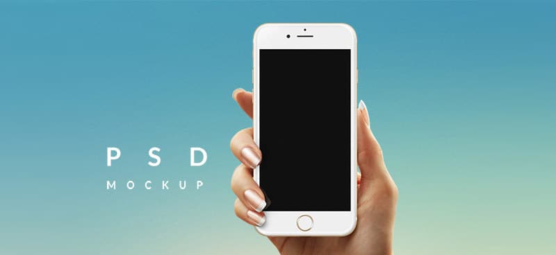 iPhone 6 in Hand MockUp