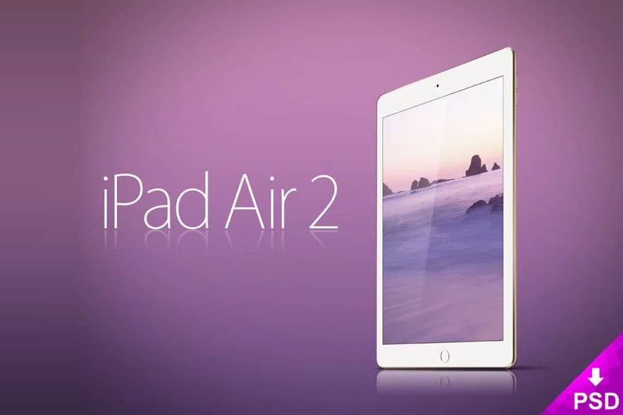 Apple iPad Air 2 Mockup PSD