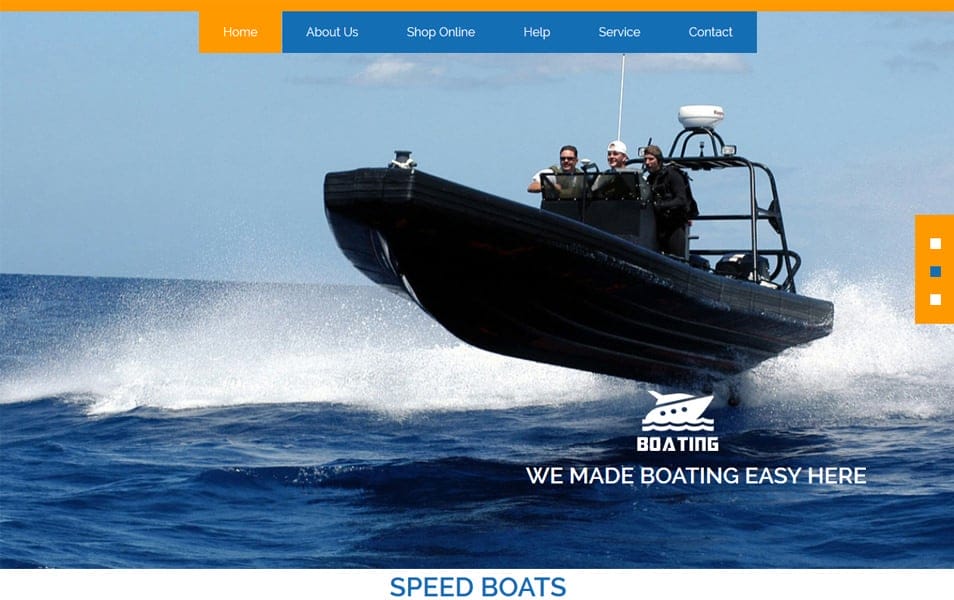 Boating HTML Template