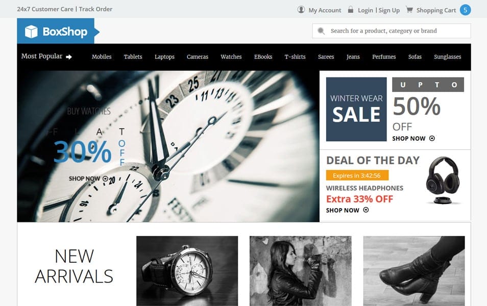 Box Shop HTML Template