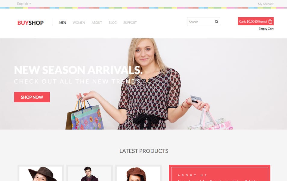 50+ Free Responsive HTML5 E-commerce Website Templates