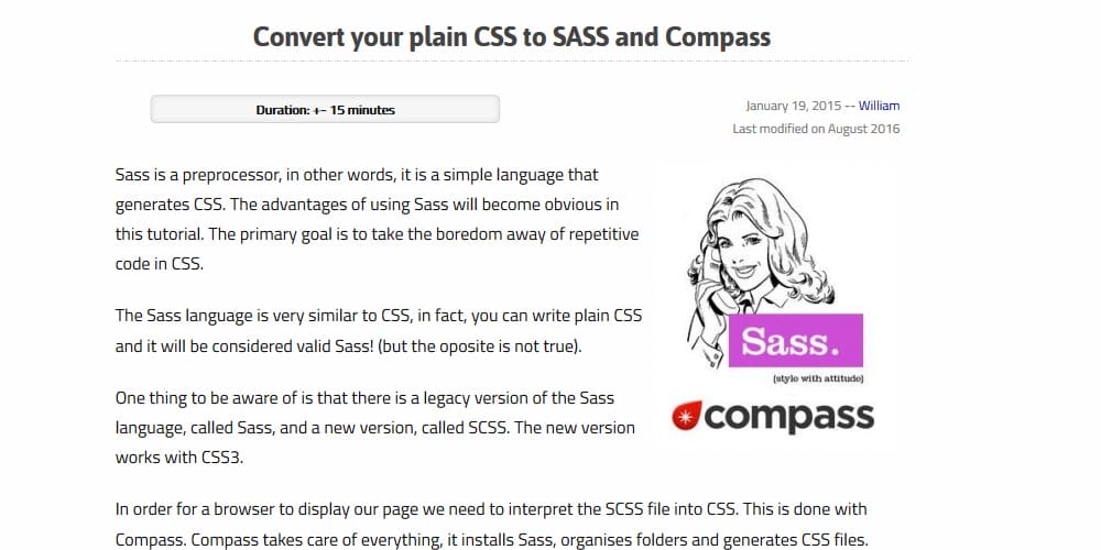 Convert your plain CSS to SASS and Compass