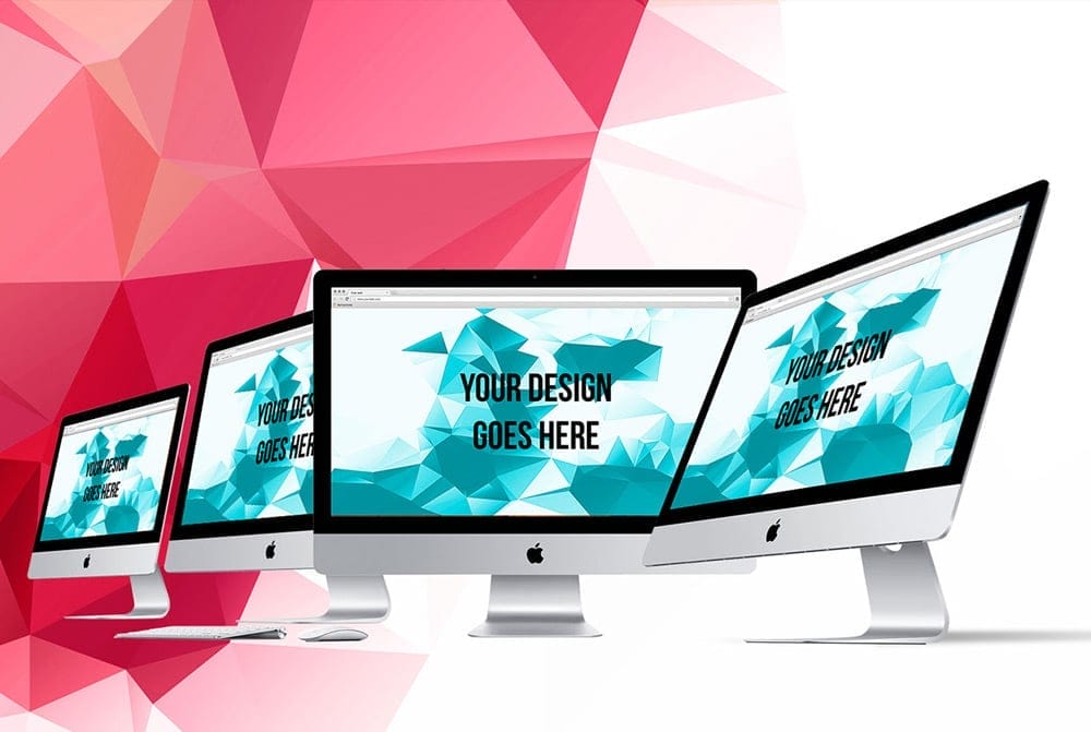 Free Imac Device Mockup PSD