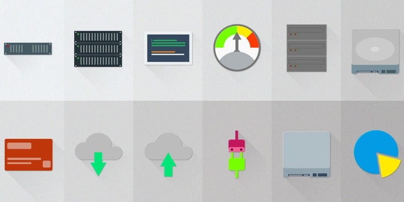 Free Server/Hosting Material Design Icons
