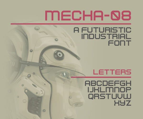 Mecha 08 Free Font