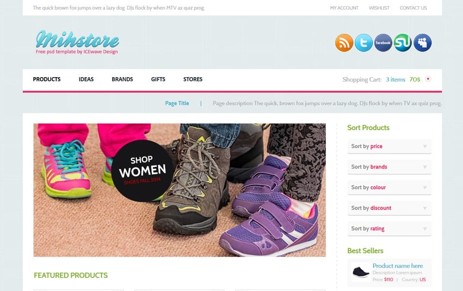 Mih Store HTML Template