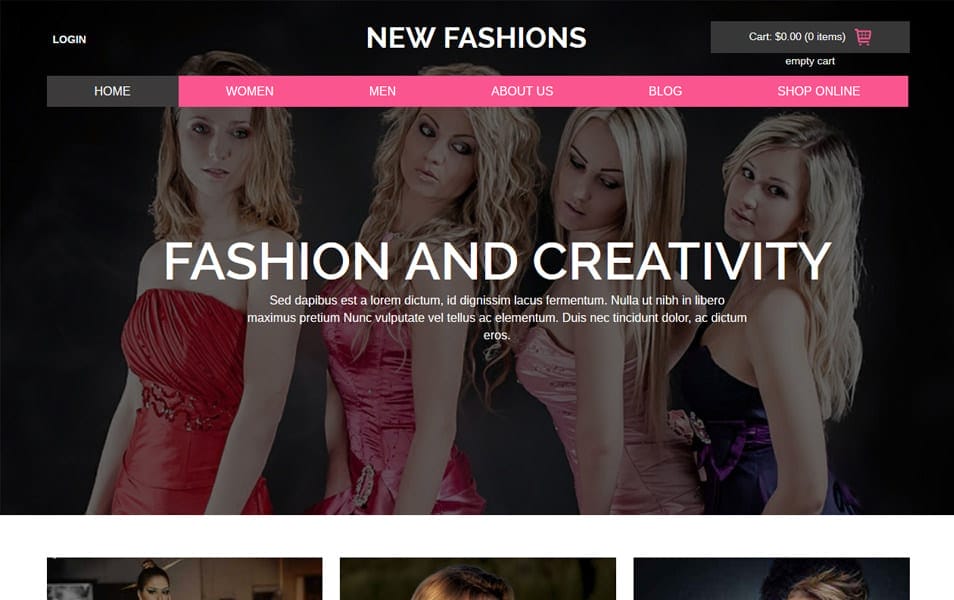 New Fashions HTML Template