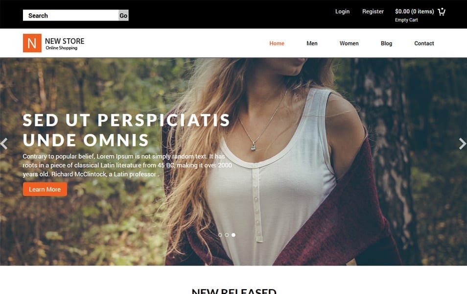 New Store HTML Template