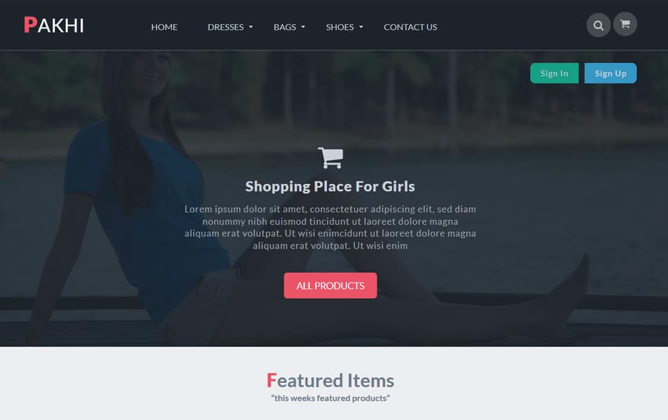 Pakhi HTML Template