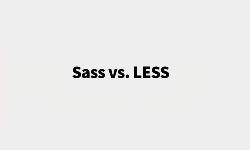sass-vs-less