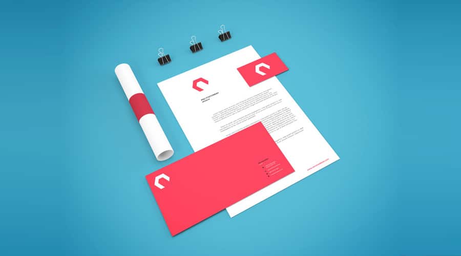 Free Branding Stationery Mockup PSD