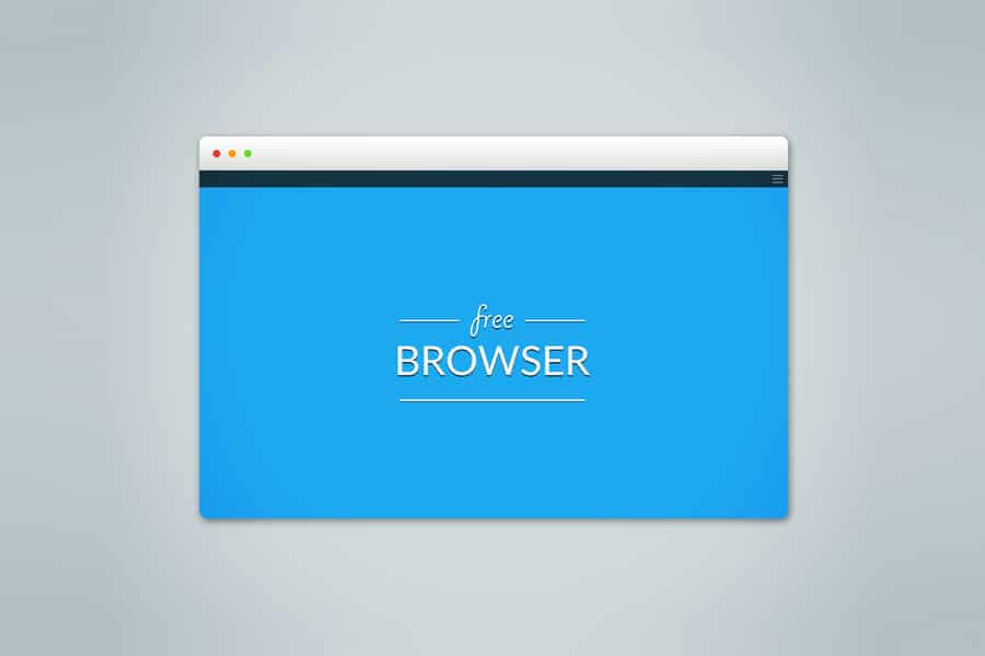 Free Browser Mockup PSD
