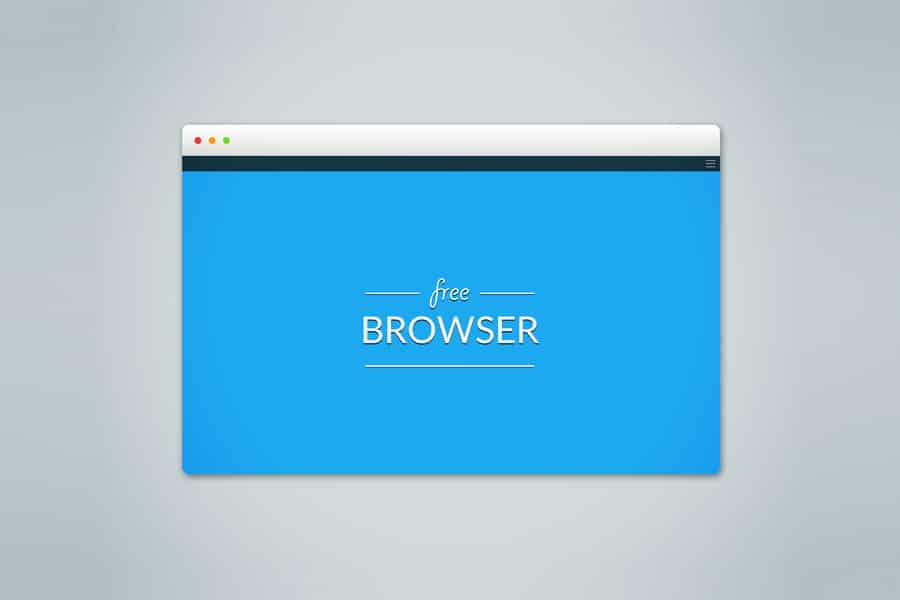 Free Browser Mockup PSD