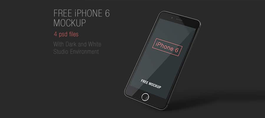 Free iPhone 6 Mockups PSD