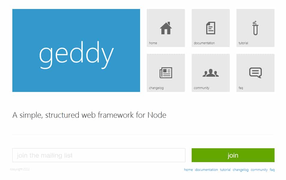100+ Best Node.js Frameworks 5 Geddy