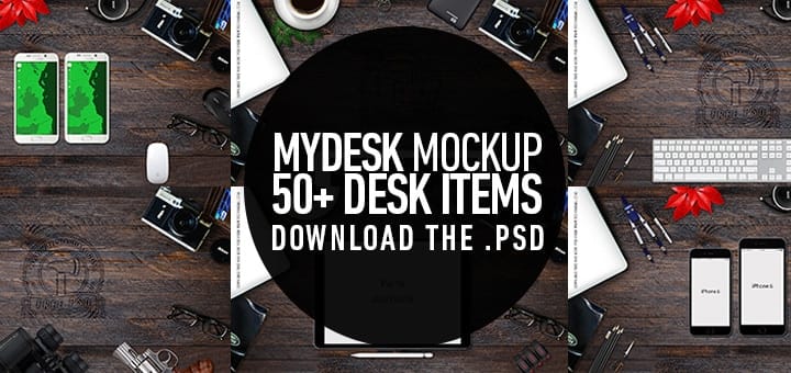 My Desk Mockup PSD