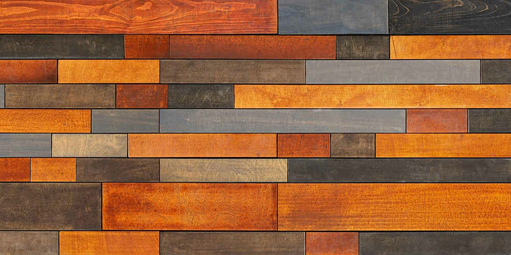 Wood Wall Mosaic Seamless Pattern
