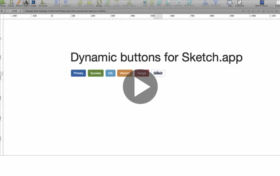 Dynamic button plugin for Sketch.app