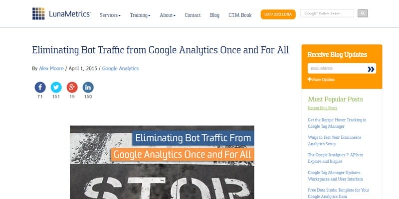 Eliminating Bot Traffic from Google Analytics Once and For All