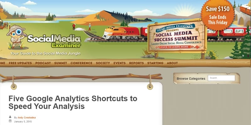 Five Google Analytics Shortcuts to Speed Your Analysis