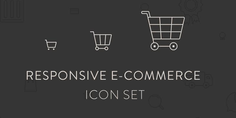 Free Responsive E commerce Icons