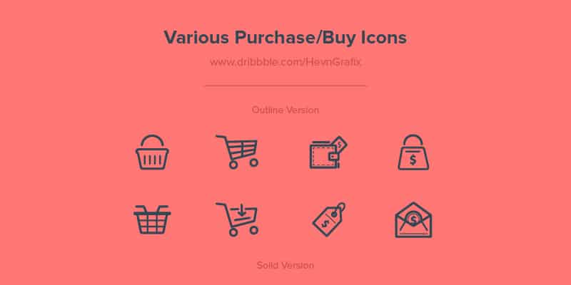 Free Various Purchase / Buy Icons