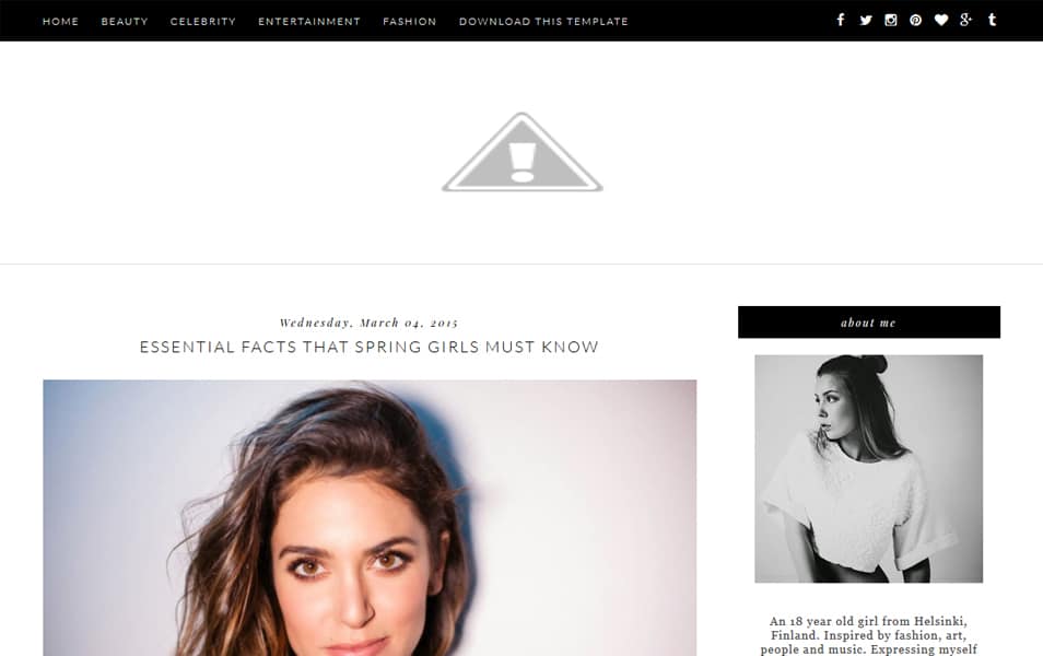 Glam Up Responsive Blogger Template
