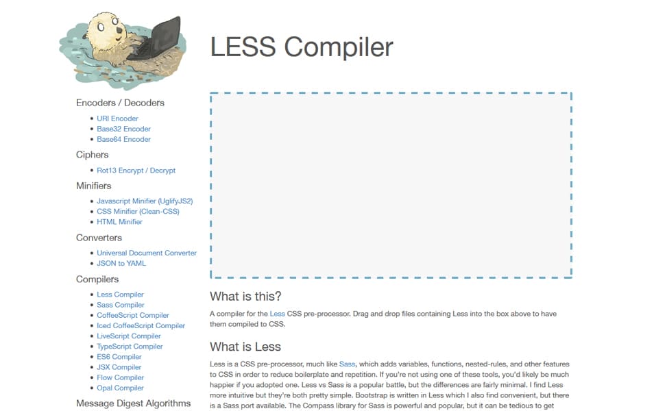 Online LESS Compiler (lessc)