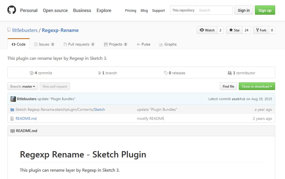 Regexp Rename Sketch Plugin