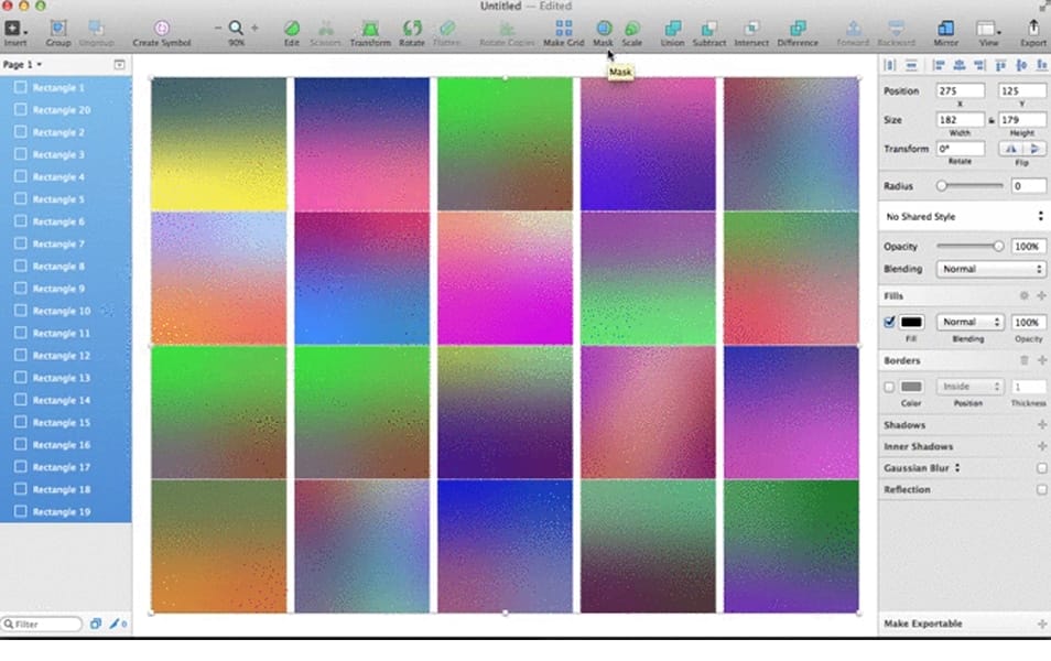 Sketch Colorful Gradients