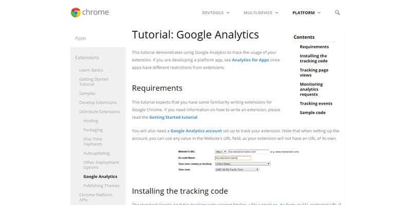 Tutorial for Google Analytics