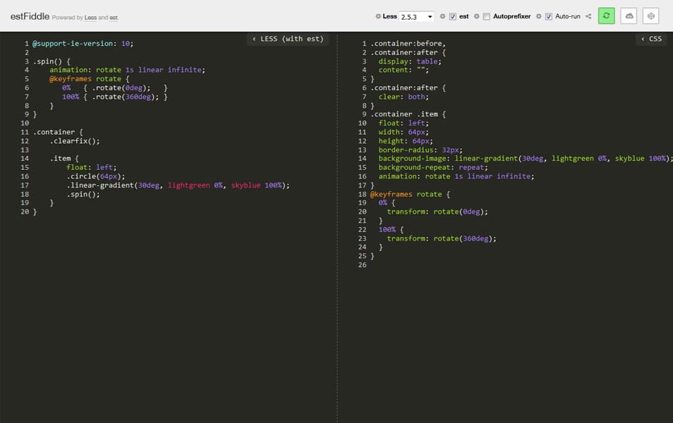 50+ Less Compilers (Complete Collection) 24 estFiddle