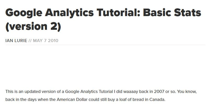 google analytics video tutorial