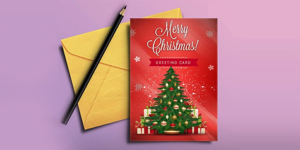 Christmas Greeting Card PSD